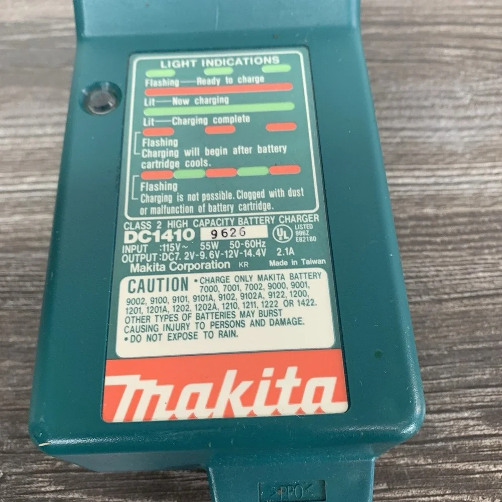 Makita‎ DC1410 Class 2 High Capacity Battery Charger Ni-Mh & Ni-Cd 7.2V 9.6V 12V